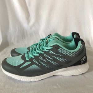 NWT Fila Memory Foam Grey and Teal Women’s Size 9 Shoe